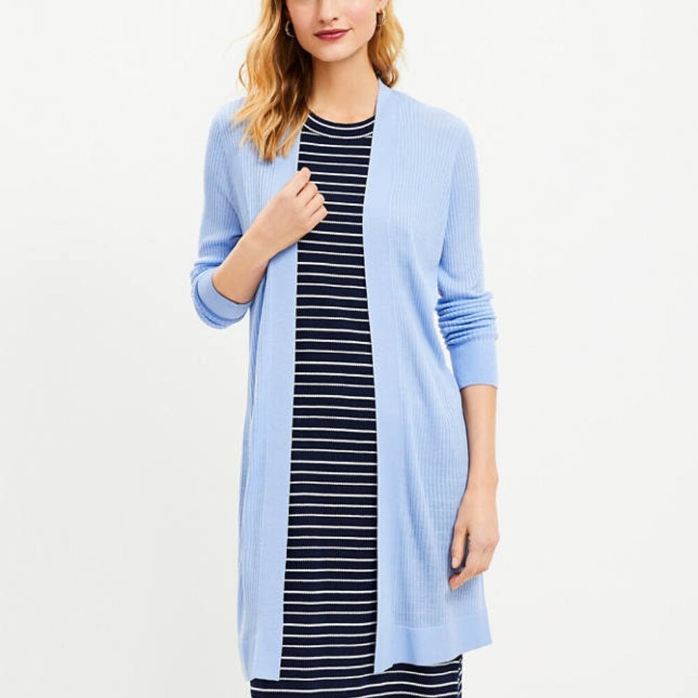 Brand New Loft Women's Long Open Cardigan, Size: S